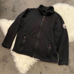 Men's Black Performance Jacket with Logo